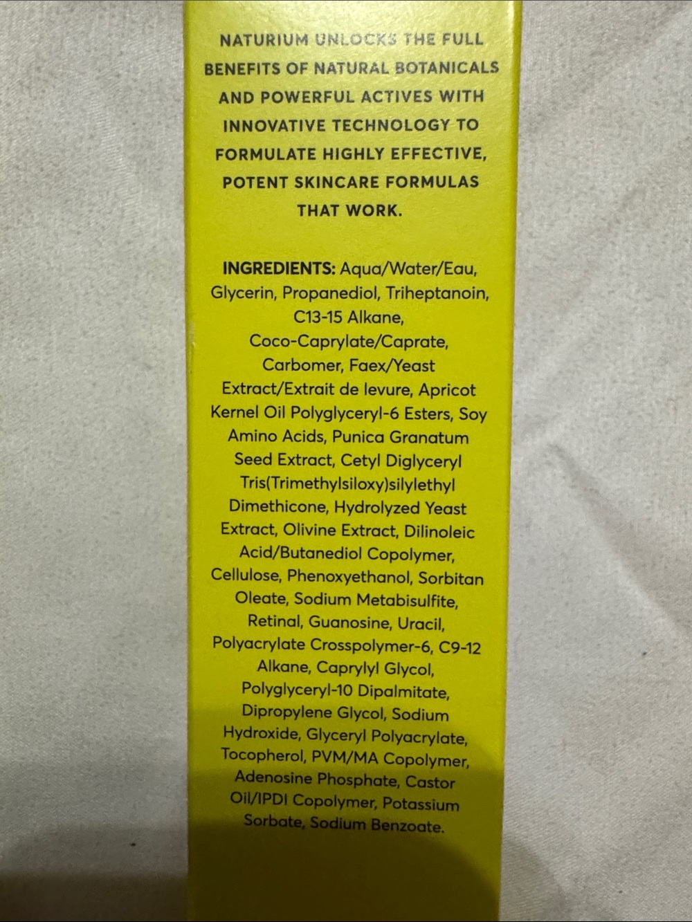 Naturium Retinaldehyde Cream Serum 0.15% - Yellow - Picture 5 of 10